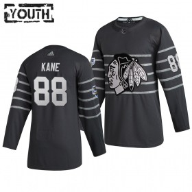 Barn NHL Chicago Blackhawks Tröjor Patrick Kane 88 Grå Adidas 2020 All-Star Authentic